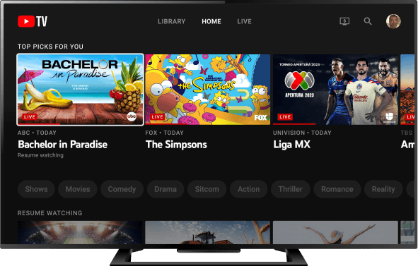 YouTube TV UI screen_02